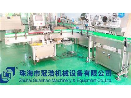 旋蓋機(jī)，鋁箔封口機(jī)，貼標(biāo)機(jī)，噴碼機(jī)，整套生產(chǎn)線已完成生產(chǎn)送貨至客戶公司